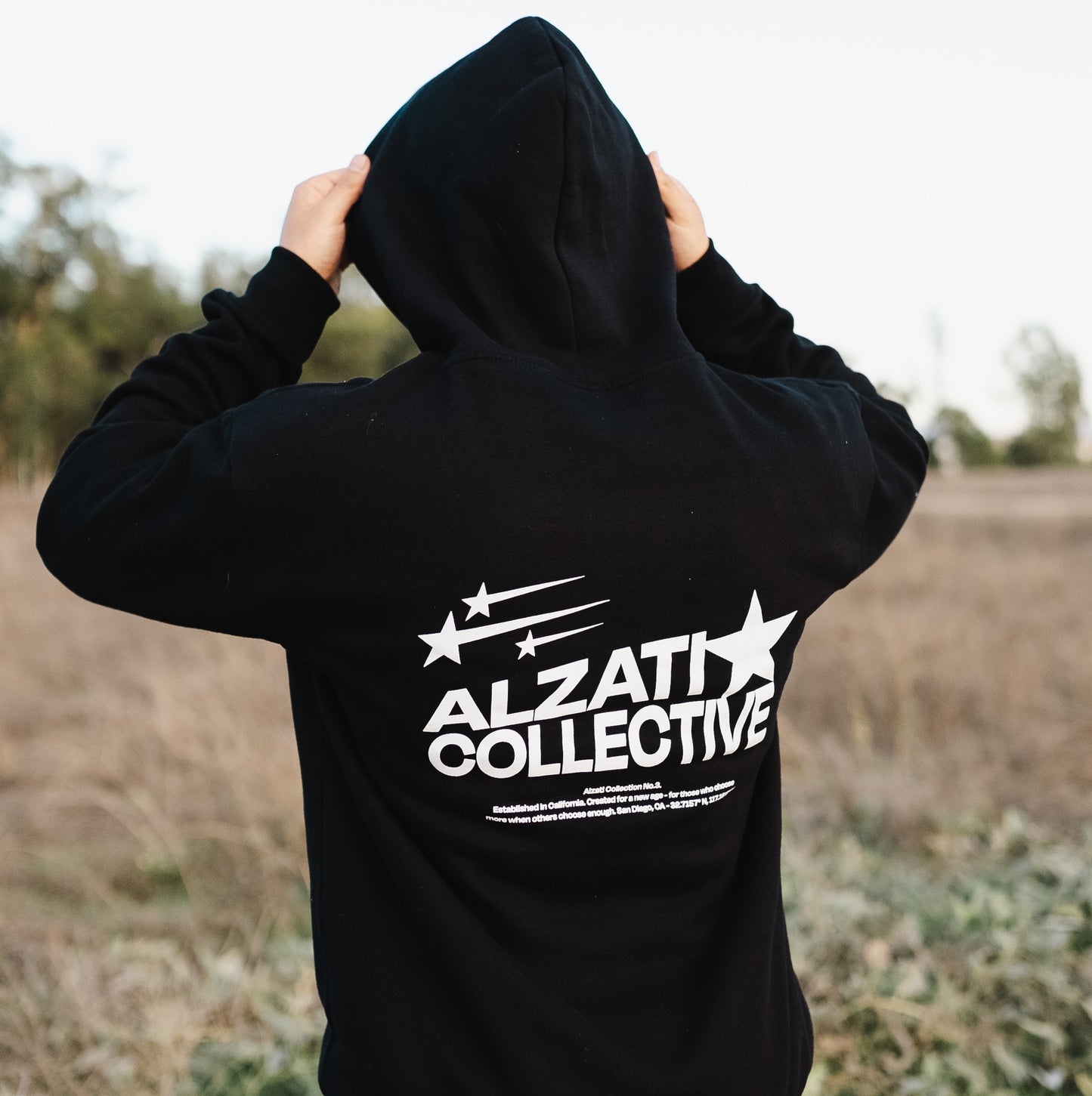 Hoodie - Black Shooting Star