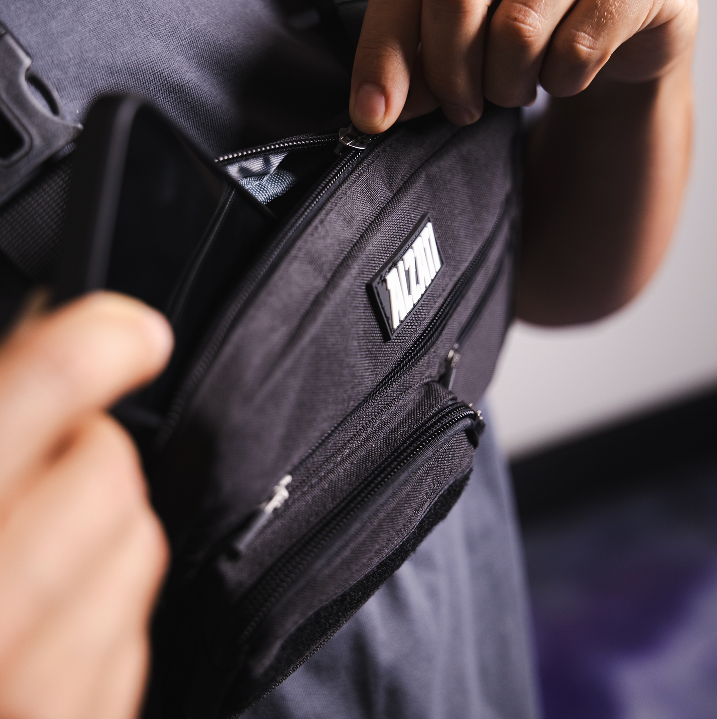 Tactical Chest Pack - Black Alzati